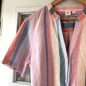 GAP linen/cotton blend tshirt dress